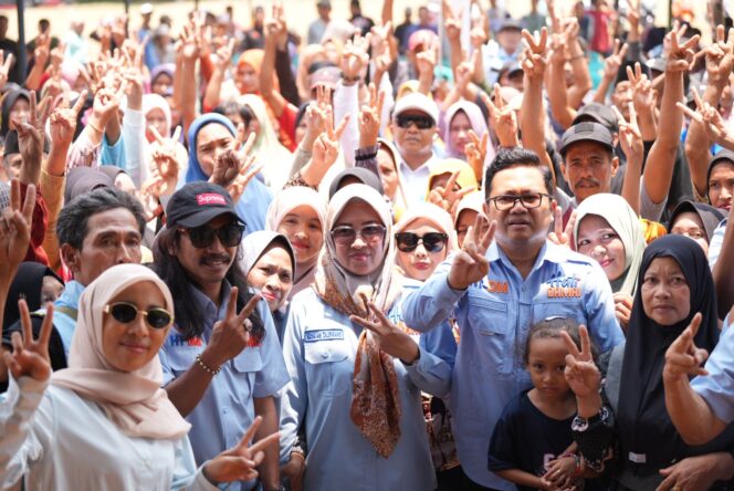 
 Sasar Manuju, Hati Damai Akan Bangun Pasar Induk dan Perbaikan Jalan di Desa