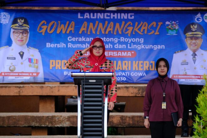 
 Prioritas Program 100 Hari, Bupati Husniah Talenrang Launching ‘Gowa Annangkasi’,