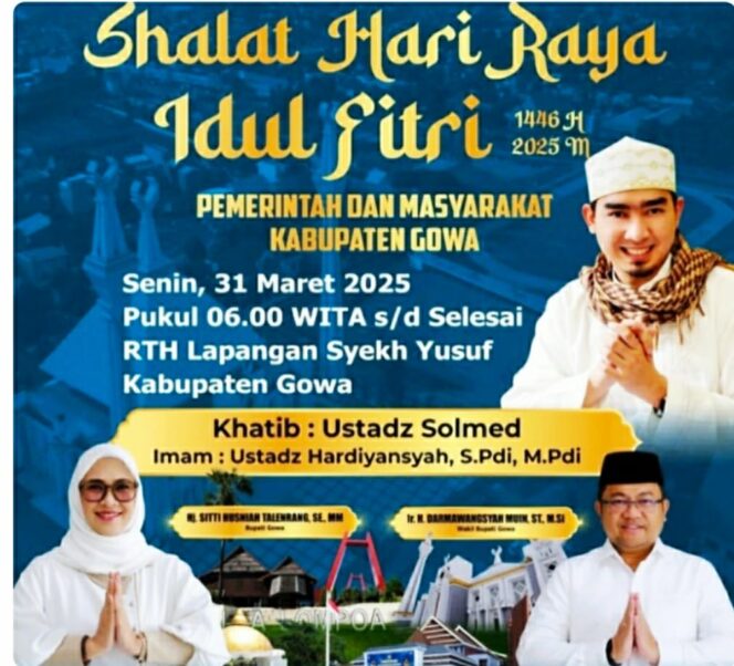 
					Dai Kondang Ustadz Solmed Dijadwalkan Jadi Khatib Idul Fitri di Gowa