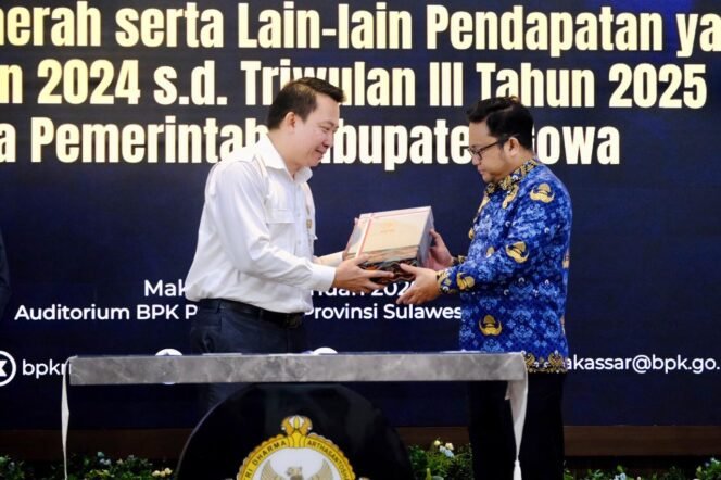 
					Pemkab Gowa Terima LHP Kepatuhan Pajak dan Retribusi dari BPK Sulsel