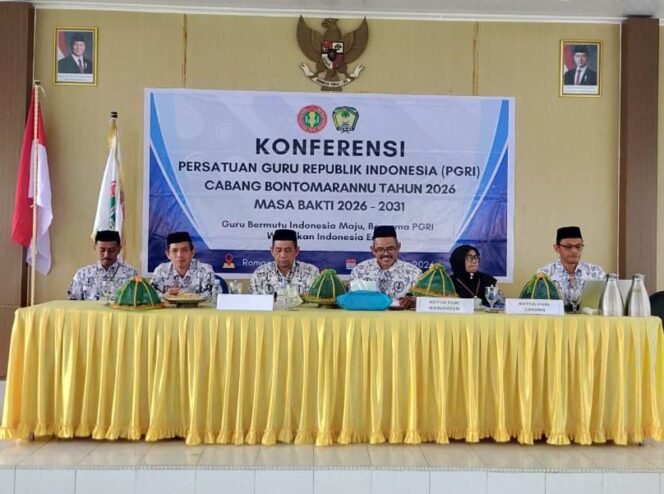 
					Konferensi PGRI Cabang Bontomarannu Berakhir Tegang Tapi Damai, Nurdin Palalang Terpilih Sebagai Ketua