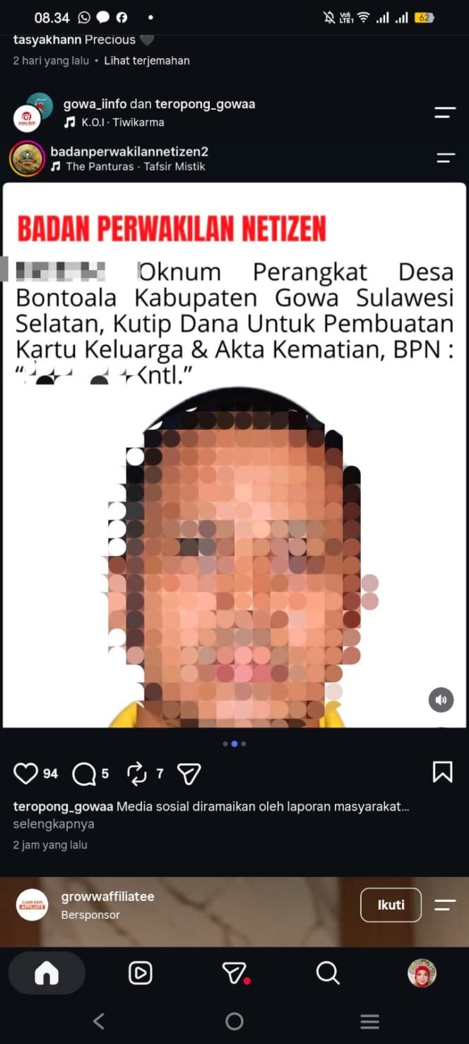 
					Klarifikasi Staf Desa Bontoala, Korban Keberatan Dan Melaporkan Pelaku Ke Pihak Berwajib
